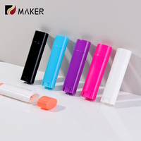 Vacío 15g Oval Plástico PP Rotar Lápiz labial Tubo cosmético Diy Desodorante Antitranspirante Botella Crema Protector solar Rubor Bálsamo labial