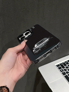 Funda para Teléfono con Diseño de Auto Deportivo Vintage, Acabado de Espejo Bicolor, TPU Pintado con UV, Antigolpes, Antihuellas, Protección de Lente - Product Image 6