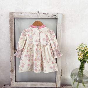 2026春季女童婴儿纯棉碎花拼色韩版连衣裙幼儿百搭华丽甜美婴儿裙子 - Product Image 4