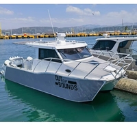 Yacht de luxe de 8,8 m/29 pieds, catamaran en aluminium, bateau de pêche avec moteur de 500 à 700 CV, stable pour les loisirs et les excursions, homologué CE