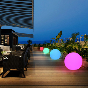 Lampe solaire de jardin LED sphérique en PE, boule de 2m, moulage par rotation, résistante à l'eau, éclairage extérieur pour jardin - Product Image 5