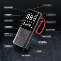 Compresseur d'air ABS à double alimentation personnalisable avec logo, 150 PSI, 2000mAh*3, écran LCD numérique, gonfleur de pneus de voiture rechargeable sans fil