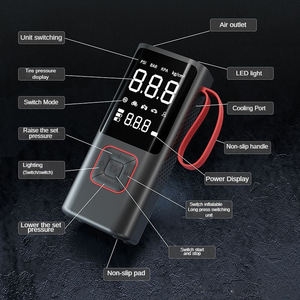 लोगो ने दोहरी पावर एयर कंप्रेसर 150 psi 6000mah रिचार्जेबल कार टायर इंफ्लेवेटर वायरलेस पोर्टेबल एयर पंप कार बाइक के लिए - Product Image 4