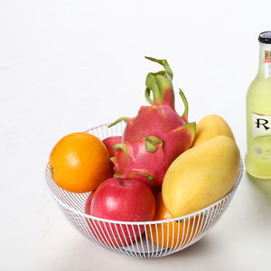 Pabrik Grosir Murah Kawat Logam Buah Keranjang Penyimpanan Mangkuk Dapur Buah Keranjang - Product Image 2