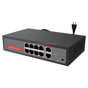 Cost-effective FL-FF0802P-LX 10-Port Fast Ethernet <b>PoE</b> <b>Switch</b> 8 <b>PoE</b> Ports 120W IEEE802.3af/at 10/100Mbps for IP Camera CCTV NVR - Product Image 3