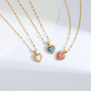Collar Deportivo Unisex de Cobre con Corazón Chapado en Oro, Accesorio de Moda de Alta Gama para Viajeros, Joyería Ligera - Product Image 4