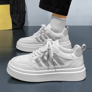 sneakers breathable men's flat walking <b>shoes</b> leather men's walking <b>shoes</b> casual daily life - Product Image 6