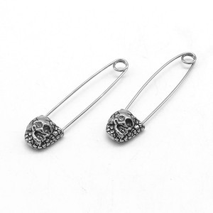 Pendientes de acero de titanio con forma de calavera y esqueleto de Yunnique para fiestas, joyería de moda - Product Image 3