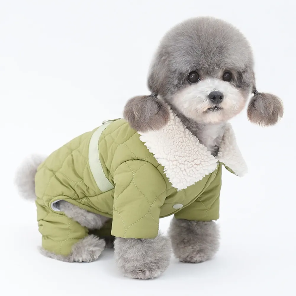 Qiqu Pet Supplies Custom New Designer luxury winter Puffer Jacket Pet Puffer Coats Thick Down Jacket puppy clothes poodle coat