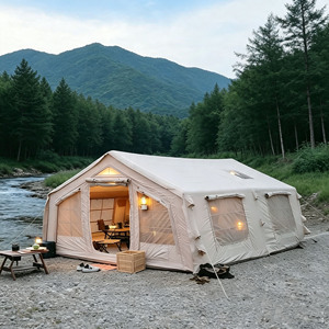 Tente gonflable multi-trous d'aération, espace intérieur spacieux, tente <span class=keywords><strong>de</strong></span> glamping pour exploration en groupe en plein air dans les vallées et les champs sauvages - Product Image 3