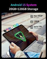 Tablet PC de 13.4 Pulgadas con Pantalla Grande, Octa-Core Unisoc T7280, Teclast T65, Android 15, 20GB 128GB, Certificada para Juegos, Educación y Negocios
