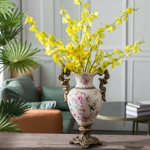 Vase en céramique de style européen créatif pour la maison, vase en céramique de style américain rétro pour la décoration douce de la maison - Product Image 4