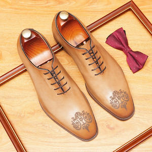 Chaussures habillées pour hommes en cuir véritable, faites à la main, sur mesure, à semelle épaisse de haute qualité, antidérapantes, style décontracté. - Product Image 6