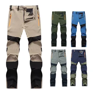 High Quality Outdoor Men's Tactical Pants Cargo W Rip Stop Hiking Quick Dry Softshell Trousers Pants For Custom Brand Logo