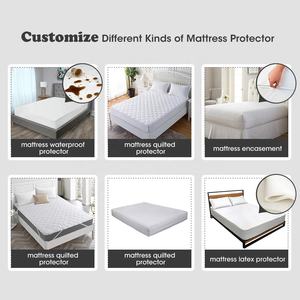 Alfombrilla de bambú personalizada para cama acolchada, protector impermeable para colchón y sábanas - Product Image 3