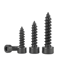 Hex Socket Head Self Tapping Screw Grade 8 8 Black Oxide High Strength Steel Fastener