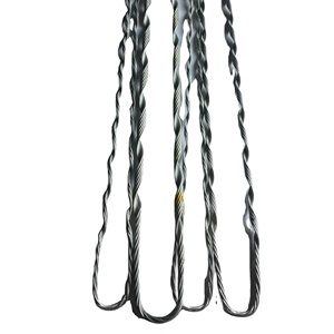Adss có thể điều chỉnh kết thúc chết Guy Grips làm bằng hợp kim nhôm bền và Wire Rope Clip tensores - Product Image 1