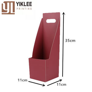 Boîte à fleurs miniature personnalisée avec poignée pour roses, œillets, boîte cadeau pour fleuriste, mariage, fête des mères, Saint-Valentin, emballage en papier - Product Image 3