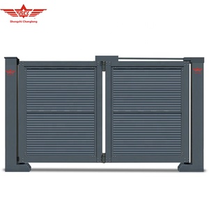 Shengshichanglong Modern Aluminium Electric Cantilever Folding Gates Automatic Country Direct <b>Swing</b> for Hotel Villa - Product Image 3