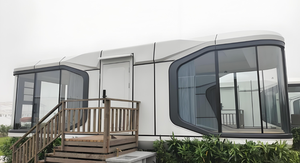 Casa moderna e futuristica Mobile della capsula dello spazio prefabbricata più venduta - Product Image 4