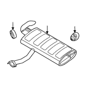 OEM Exhaust <strong>Muffler</strong> 28710CH540 Genuine Kia EXHAUST <strong>MUFFLER</strong> <strong>ASSY</strong> for Kia Parts - Product Image 1
