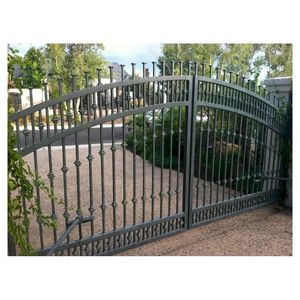 Sistema de Puerta Abatible de Gran Tamaño de la <span class=keywords><strong>Serie</strong></span> PRIMA Premium de Alta Resistencia, con Recubrimiento Electrostático en Polvo, Resistente a la Niebla Salina y al Óxido, Puerta de Hierro - Product Image 5