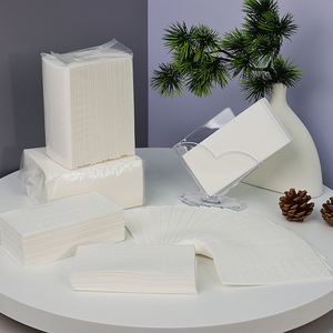 High-quality commercial napkins, 3-ply ultra-soft 100% virgin wood pulp <b>facial</b> <b>tissues</b> in soft packaging - Product Image 1