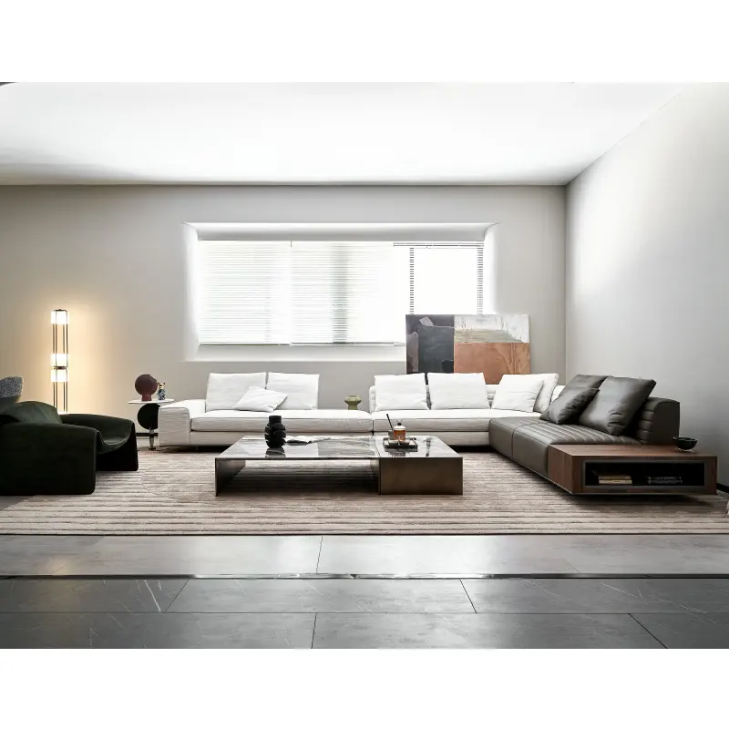 Eersteklas Merk Groot Hele Huis Decor Lederen Meubels Sofa Woonkamer Moderne Sofa Set Luxe Groot Huis Meubels