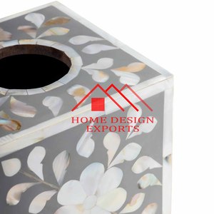 Boîte à mouchoirs en incrustation d'os de taille personnalisée de forme carrée pour la vaisselle Boîte à mouchoirs en incrustation d'os de haute qualité - Product Image 5