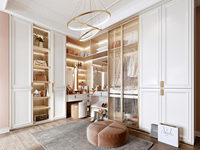 Armoire de chambre à coucher Lesso à assembler soi-même avec portes coulissantes, armoire ouverte avec éclairage LED, armoires modernes en bois pour femmes