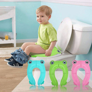 2024 SUNNUO nuevo <span class=keywords><strong>asiento</strong></span> plegable de alta calidad con diseño de rana para bebé, <span class=keywords><strong>asiento</strong></span> de inodoro para niños, <span class=keywords><strong>asiento</strong></span> plegable para orinal para niños pequeños - Product Image 2