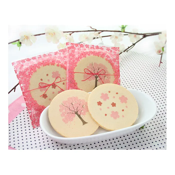Sakura — biscuits japonais parfumés, 1 pièce, emballages de snacks, en vrac