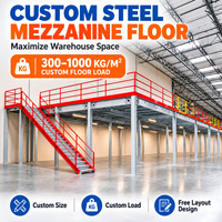 Système de plancher en mezzanine en acier robuste sur mesure pour l'extension de stockage de pièces automobiles en entrepôt à plusieurs niveaux