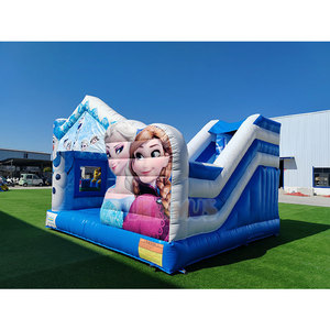 <span class=keywords><strong>Castillo</strong></span> Inflable <span class=keywords><strong>Elsa</strong></span> Personalizado para Fiestas, Casa de Brinco Inflable de Princesa con Tobogán para Fiestas - Product Image 2