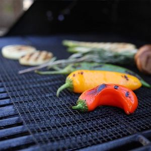 Tapis en maille PTFE antiadhésif résistant aux hautes températures pour barbecue au charbon de bois, portable et réutilisable pour la cuisson - Product Image 2