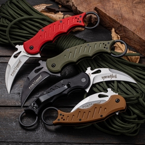 Cuchillo Plegable de Práctica y Entrenamiento para Camping, Modelo G10 Handle Fox Karambit Claw Knife, Venta al Por Mayor OEM - Product Image 5