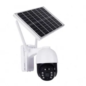 Eseecloud 4MP 4g太阳能监控摄像机人体探测夜视闭路电视安全PTZ无线摄像机24小时录制