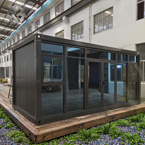 Casa Container Smontabile Prefabbricata con Telaio in Acciaio, Cabina Portatile per Ufficio in Cantiere, Campo Post-Costruzione, Resistente alle Intemperie, 20 piedi - Product Image 3