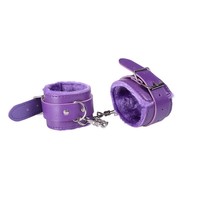 Menottes en peluche colorées de haute qualité Bandage de contraintes exotiques Menottes en cuir PU sexy pour les couples