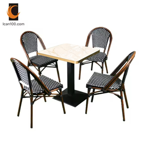 Juego de sillas de mimbre para jardín, mimbre, bambú, café al aire libre, Tailandia, a precio de fábrica - Product Image 2