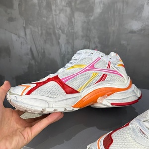 Chaussures de sport en cuir véritable de designer, semelle intérieure en EVA, fermeture à lacets, baskets pour hommes, semelle souple, chaussures de course vintage élastiques - Product Image 6