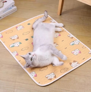 Almohadilla de seda helada de látex para mascotas, camas para perros grandes, colchoneta refrescante de verano para dormir, manta antideslizante suave para gatos, asiento de coche para mascotas - Product Image 6