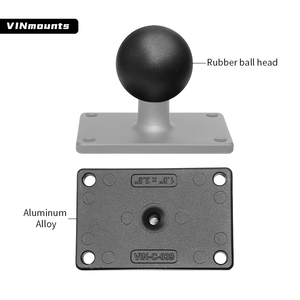 VINmounts Support à bille en aluminium de 1,5 pouce de taille C pour appareils marins et nautiques, base rectangulaire 38*63,5 mm VIN-C-039 - Product Image 3