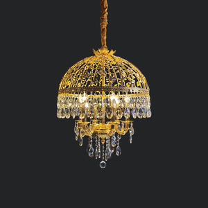 Soffitta antica lampade in ottone lampadario Reception lampadario decorativo soggiorno camera da letto luci pendenti in ottone antico francese - Product Image 5