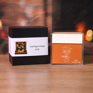 Ma Thuật Thế Giới 3D Wizard Cậu Bé Xé Off <span class=keywords><strong>Memo</strong></span> Cube 2026 Hàng Tuần Lịch Vòng Tròn Ma Thuật Nền Tảng Khuyến Mại <span class=keywords><strong>Memo</strong></span> Pad Với LED Glow - Product Image 3