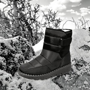 Bottes de neige pour femmes Dynamics, grande taille, nouvelle tendance, chaudes, imperméables, légères, à talon épais, en denim et polyester - Product Image 3