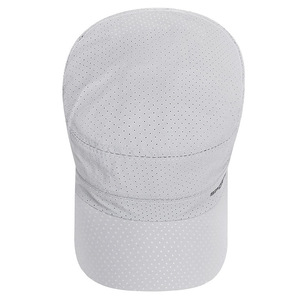 Sports Cap <b>Light</b> Gray Perforated Breathable Quick-drying Flat-top Summer <b>Hat</b> Adult Sunscreen Protection - Product Image 4