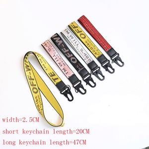 Off vải Keychain Vòng Tay Thêu Logo dây buộc phụ kiện Keyring thiết kế unisex Móc khóa dây buộc với dây đeo cổ tay - Product Image 2