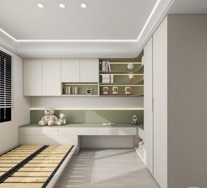 Diseño Moderno <span class=keywords><strong>de</strong></span> Lujo para Habitación Infantil, <span class=keywords><strong>Cama</strong></span>, Armario, Escritorio, Librería, Solución Integral <span class=keywords><strong>de</strong></span> Muebles para Dormitorio - Product Image 3