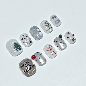 Producto de <span class=keywords><strong>Uñas</strong></span> Personalizables <span class=keywords><strong>Semipermanentes</strong></span> de Estilo Corto Hechas a Mano de la Marca Muhaha Trend Design - Product Image 1